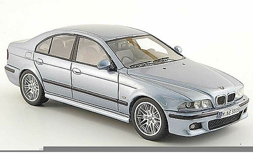 Bmw M5 berline 1/43 Neo E39 argent blau 2002 modellautos
