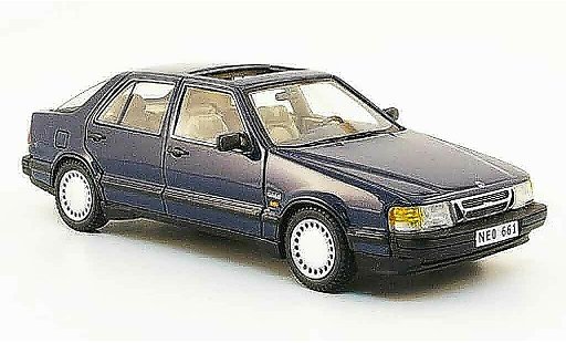Saab 9000 i 1/43 Neo blau 1988 modellautos