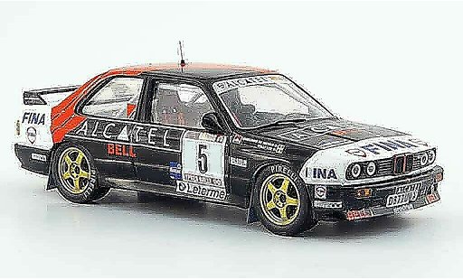 Bmw M3 course 1/43 IXO E30 Rallye Gr.A No.5 Alcatel Rally Ypern 1990 modellautos