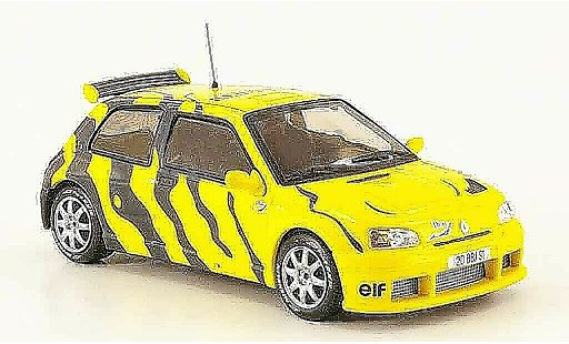 Renault Clio Maxi 1/43 IXO test car gelb grau 1995 modellautos