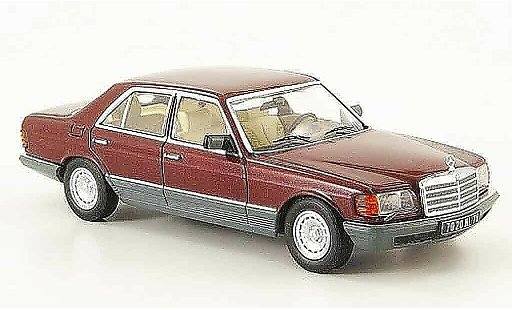 Mercedes 500 Base 1/43 IXO (W126) rot grau 1980 modellautos