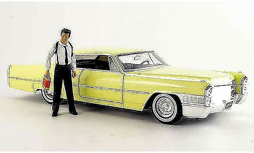 Cadillac Deville Coupe 1/18 Jada Toys reservoir dogs mit figur 1965 modellautos