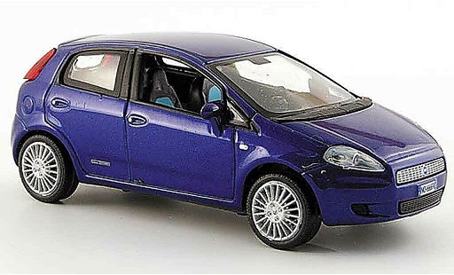 Fiat Punto Berlina 1/43 Norev blau funfturig 2005 modellautos