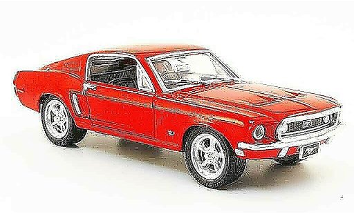 Ford Mustang Hardtop 1/43 Yat Ming rot modellautos