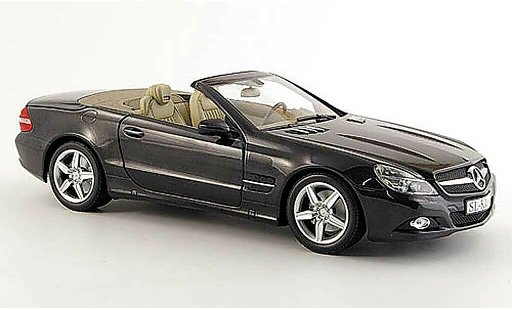Mercedes Classe SL Base 1/18 Minichamps (r 230) schwarz modellautos