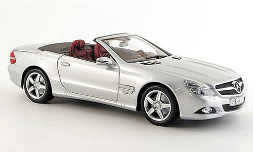 Mercedes Classe SL Base 1/18 Minichamps (r 230) grau metallisee modellautos