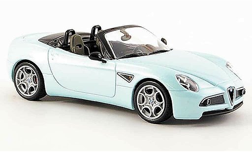 Alfa Romeo 8C competizione 1/43 M4 spyder blau 2006 modellautos