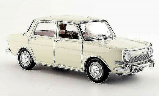 Simca 1000 LS 1/18 Norev weiss 1974 modellautos