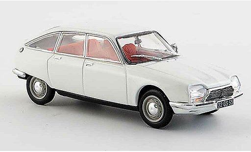 Citroen GS Berline 1/43 Norev creme weiss 1971 modellautos