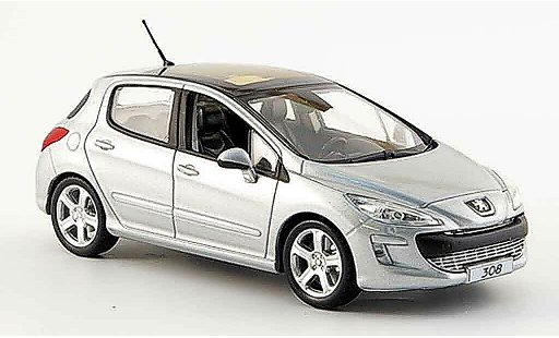 Peugeot 308 Feline 1/43 Norev grau 5portes 2007 modellautos