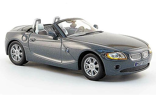 Bmw Z4 roadster 1/43 Solido E85 grau 2003 modellautos