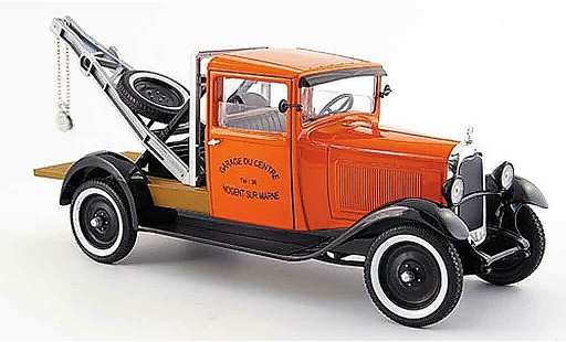 Citroen C4 1930 1/18 Solido abschleppwagen orange/schwarz modellautos