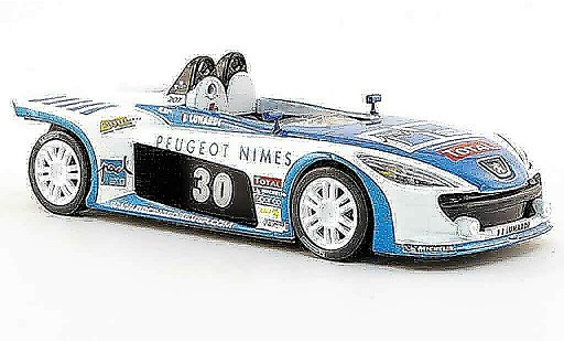 Peugeot 207 Spider 1/43 Solido no.30 lunardi weiss blau 2008 modellautos