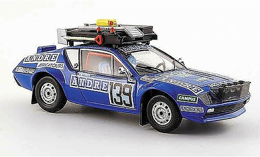 Alpine A310 rallye 1/43 Norev no.139 t.reverchon g.vails dakar 1981 modellautos