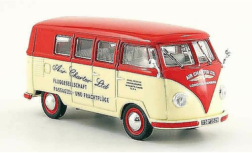 Volkswagen Combi Base 1/43 Norev t1a bus air charter ltd. weiss rot 1958 modellautos