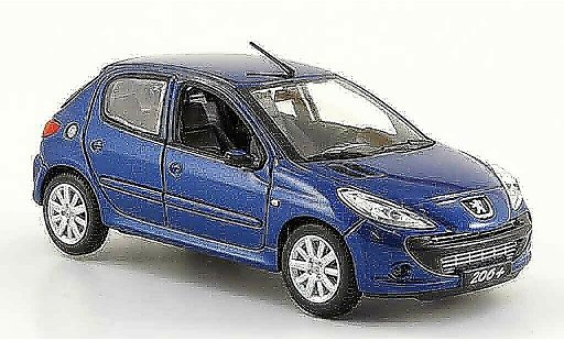 Peugeot 206 Base 1/43 Norev blau 2009 modellautos