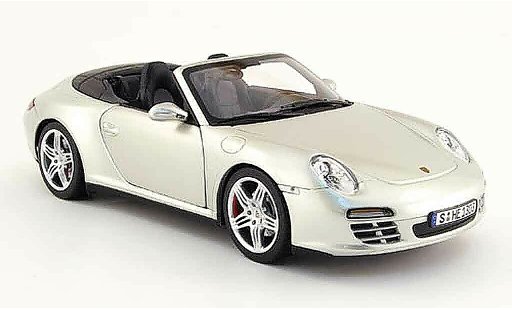 Porsche 911 4S 1/18 Norev cabriolet grau 2008 modellautos