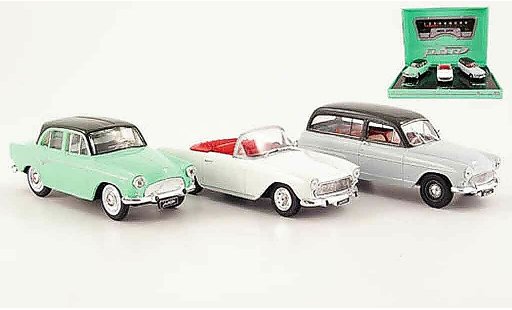 Simca P 60 Base 1/43 Norev 3er limousine cabrio und kombi modellautos
