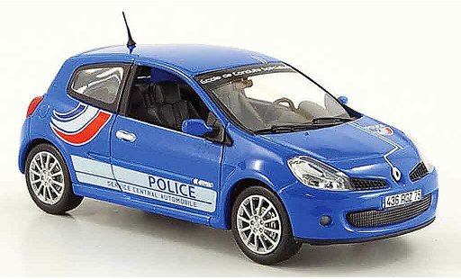 Renault Clio 3 RS 1/43 Norev police 2007 modellautos