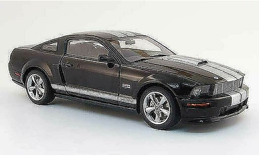 Shelby GT Base 1/18 Autoart schwarz avec bandes graus 2007 modellautos