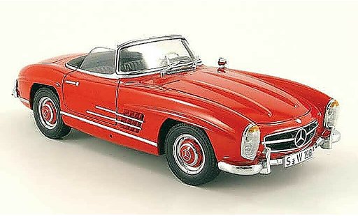 Mercedes 300 Roadster 1/18 Minichamps (w 198 ii) rot 1957 modellautos