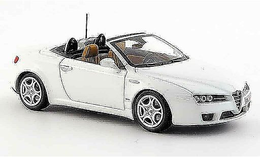 Alfa Romeo Spider Brera cabriolet 1/43 Minichamps edizione 2008 weiss 2007 modellautos