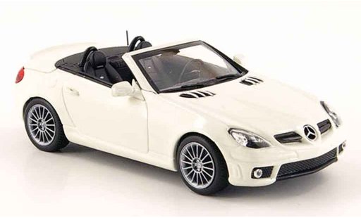 Mercedes Classe SLK AMG 1/43 Minichamps 55 (R171) weiss 2008 modellautos
