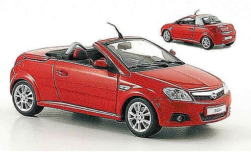 Opel Tigra Twin Top 1/43 Minichamps rot 2004 modellautos