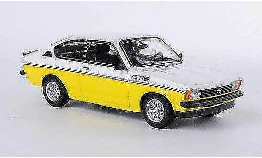 Opel Kadett C GT/E 1/43 Minichamps weiss/gelb 1978 modellautos