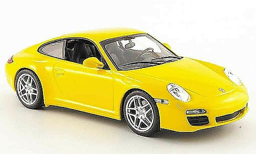 Porsche 911 Carrera 1/43 Minichamps gelb Linea Giallo 2008 modellautos