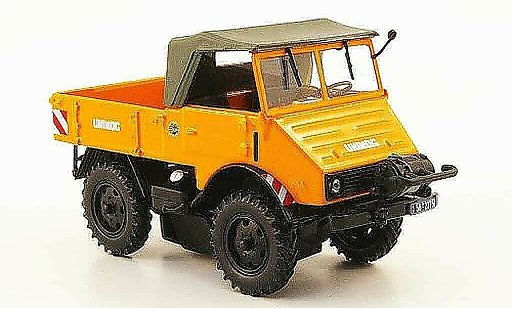 Mercedes Unimog 401-404 1/43 Minichamps 401 orange avec Seilwinde 1951 modellautos