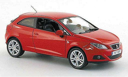 Seat Ibiza SC 1/43 J Collection rot 3-portes 2008 modellautos