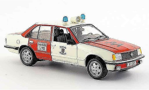 Opel Rekord E 1/43 Schuco pompier wuppertal rot weiss modellautos