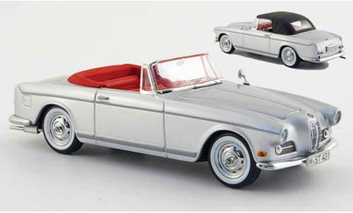Bmw 503 cabriolet 1/43 Schuco grau metallisee inklusive Softtop 1956 modellautos