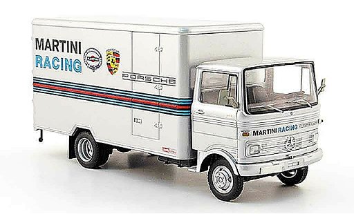 Mercedes LP 608 Kastenwagen 1/43 Schuco grau Martini Racing modellautos