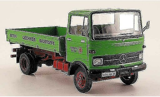 Mercedes LP 608 Pritsche 1/43 Schuco Kipper Lechner Baustoffe gr&Atilde;&frac14;n modellautos