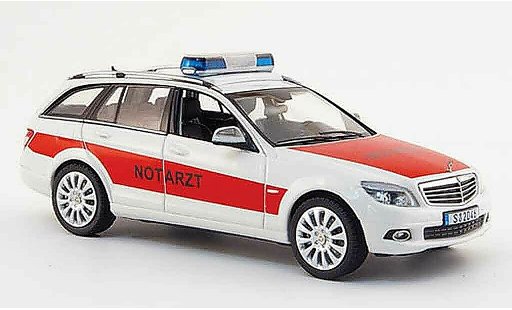 Mercedes Classe C T-Modell 1/43 Schuco T Modell Notarzt 2008 modellautos