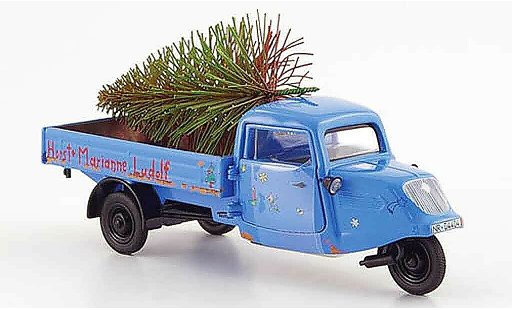 Seat Tempo Base 1/43 Schuco handreirad blau horst & marianne ludolf modellautos