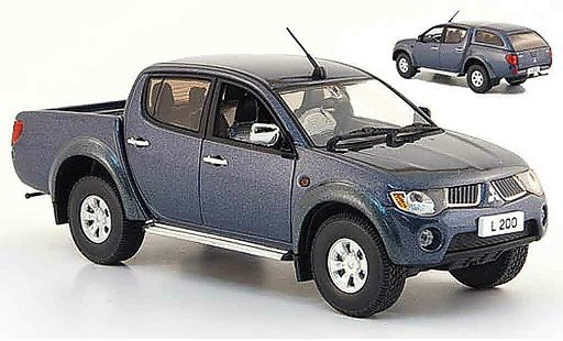 Mitsubishi L200 Base 1/43 Vitesse grau avec abnehmbarem Sports Hard Top modellautos