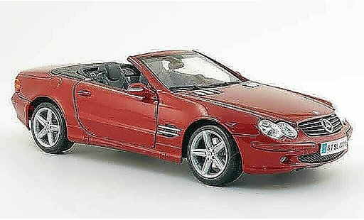 Mercedes Classe SL cabriolet 1/18 Maisto rot avec licht und sound modellautos