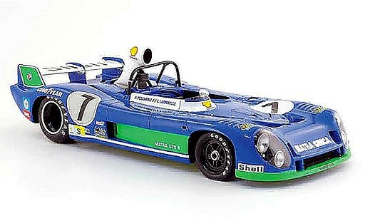 Simca Matra MS670B 1/18 Spark ms 670 b no.7 gitanes sieger le mans 1974 modellautos