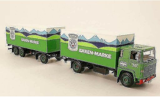 Scania Serie R LB 140 1/43 Minichamps Kofferzug Barenmarke 1970 modellautos