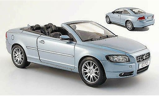 Volvo C70 Cabriolet 1/18 Powco blau 2006 modellautos