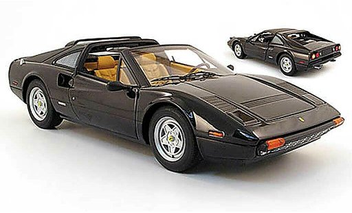 Ferrari 308 GTS 1/18 Hot Wheels schwarz modellautos