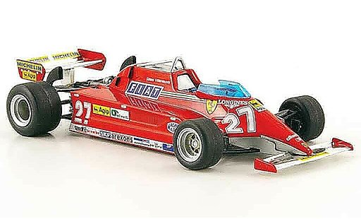 Ferrari 126 CK 1/43 Hot Wheels Elite no.27 g.villeneuve modellautos