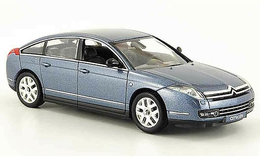 Citroen C6 Berline 1/43 Norev blau grau 2005 modellautos