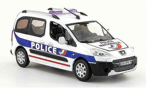 Peugeot Partner Base 1/43 Norev police nationale police 2008 modellautos