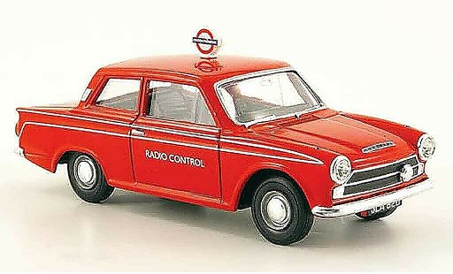 Ford Cortina Police 1/43 Vanguards MK I rot London Transport Radio Control modellautos