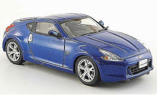 Nissan 370Z Base 1/43 Ebbro Fairlady Z blau 2008 modellautos