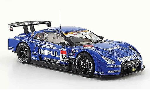 Nissan Skyline R35 1/43 Ebbro GTR No.12 Calsonic Impul Super GT 500 2009 modellautos